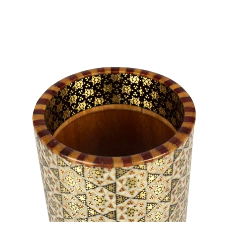 نگهدارنده لوازم آرایش رومیزی خاتم کاری