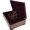 جعبه خاتم کاری 10در20 کارد و چنگال لولایی داخل مخمل