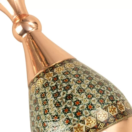 گلدان جفتی خاتم کاری