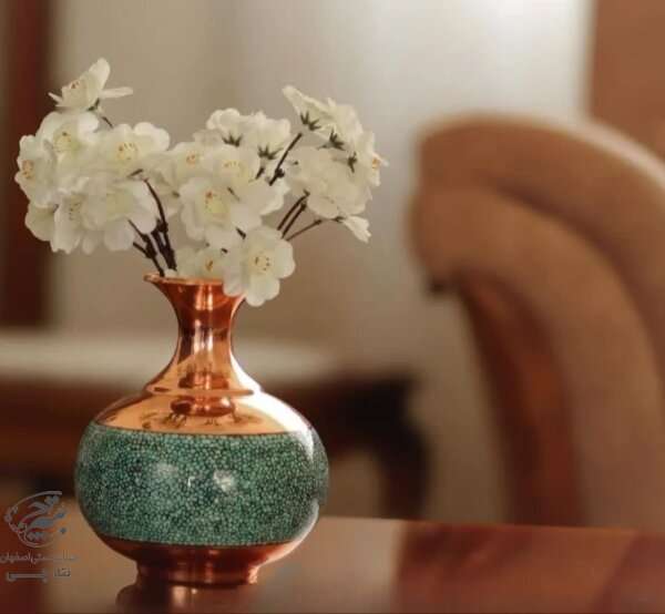 گلدان فیروزه کوبی مدل اناری