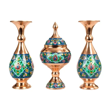 ست کادویی صنایع دستی مس و پرداز