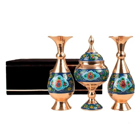 ست کادویی صنایع دستی مس و پرداز