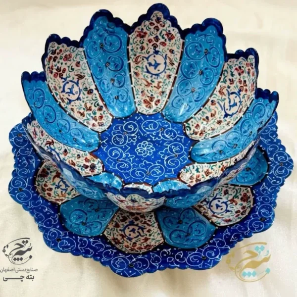 ظروف پذیرایی میناکاری کاسه و بشقاب دالبری