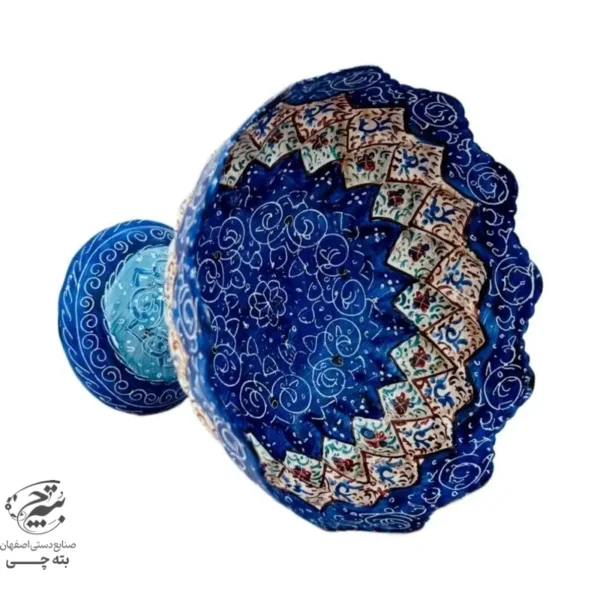 قندان پایه دارمیناکاری(مناسب قندان،آجیل خوری،بستنی خوری)