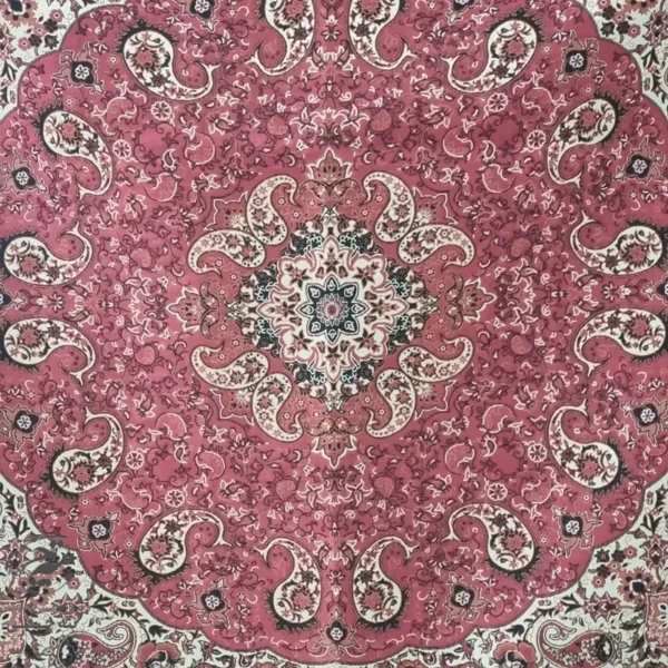 ترمه رومیزی زرشکی یک در یک