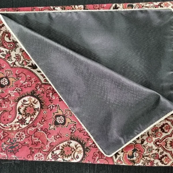 ترمه رومیزی زرشکی یک در یک