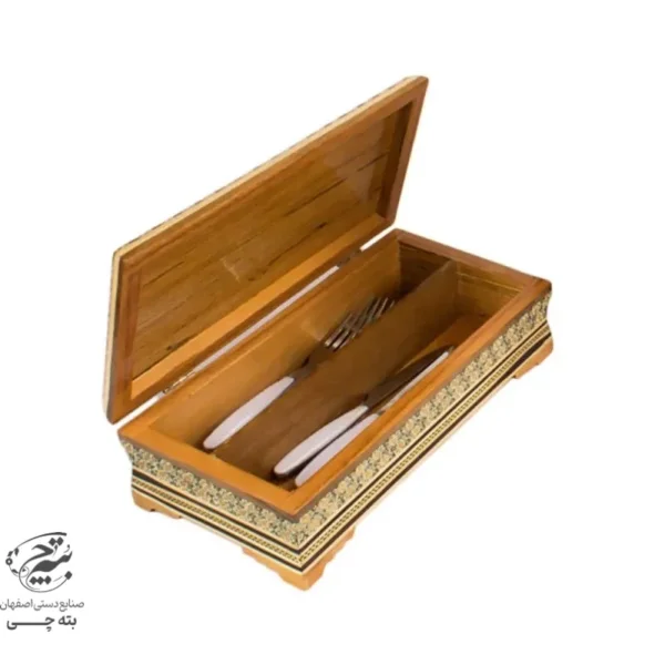 جعبه دستمال کاغذی و جاقاشقی خاتم کاری اسلیمی