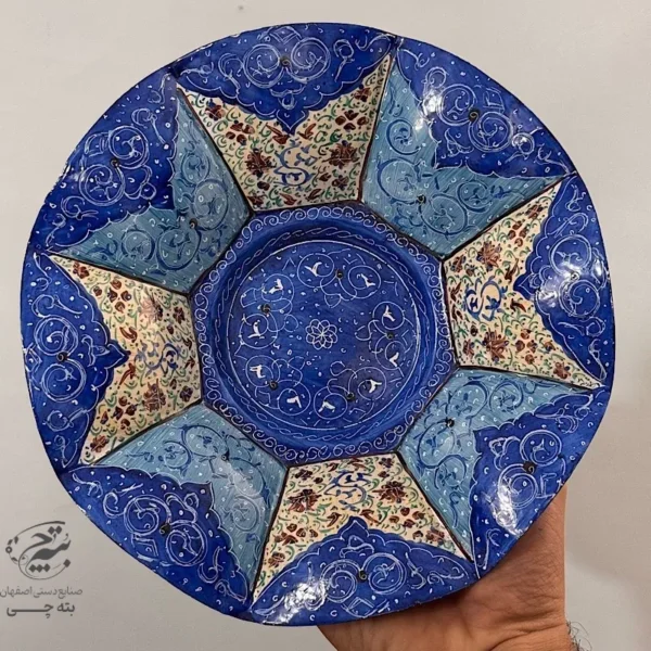 شیرینی خوری میناکاری 25 سانتی مدل گلبرگی