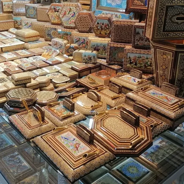 جاقلمی خاتم کاری 8 گوش