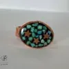 ست  زیورآلات مسی فیروزه کوبی مدل جبار