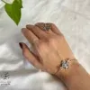 ست  زیورآلات مسی فیروزه کوبی مدل نغمه