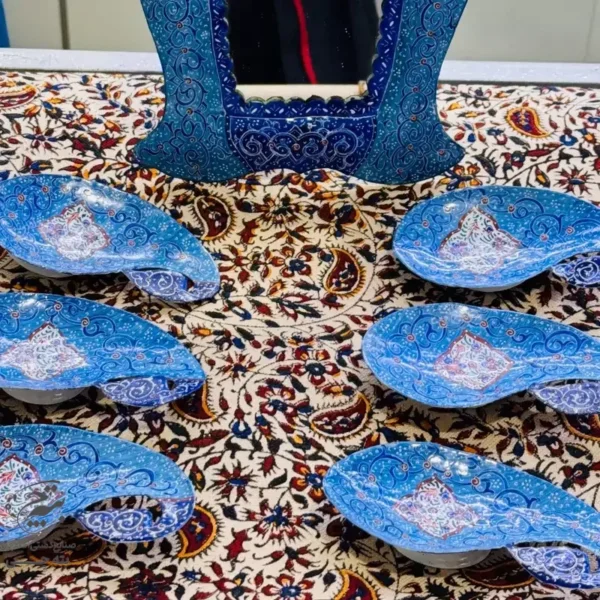 هفت سین میناکاری مدل بته جقه
