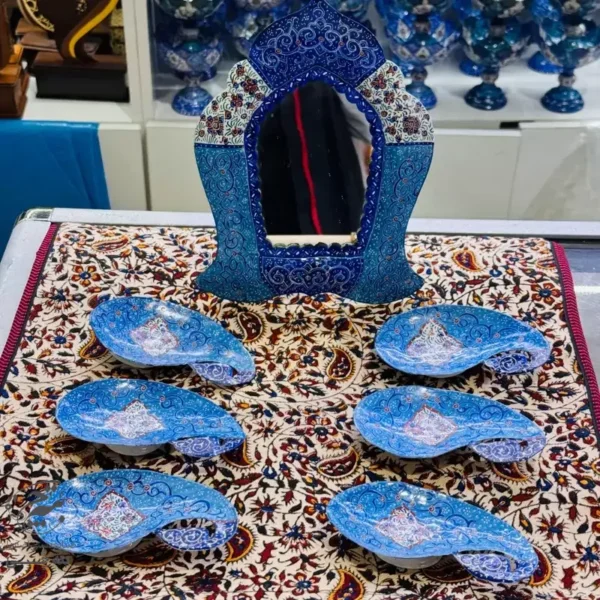 هفت سین میناکاری مدل بته چی