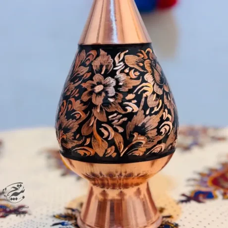 ست هدیه اداری گلدان مسی الماس تراش 25