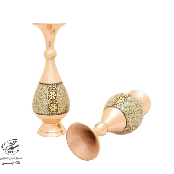 ست هدیه اداری گلدان20 شکلات خوری خاتم کاری