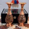 ست هدیه اداری گلدان مسی الماس تراش 25