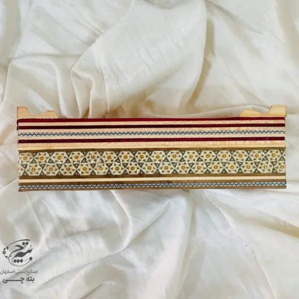جعبه دستمال کاغذی خاتم کاری گل وبلبل اعلا