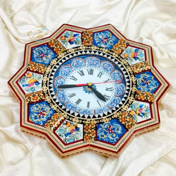 ساعت دیواری خاتم کاری