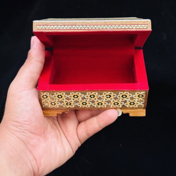 جعبه خاتم کاری چوبی مدل عطری