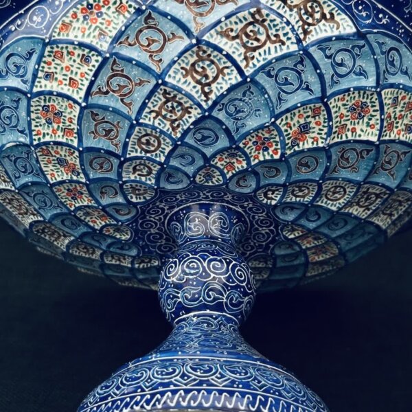 میوه خوری میناکاری 25سانتی (شیرینی خوری ، گزخوری )