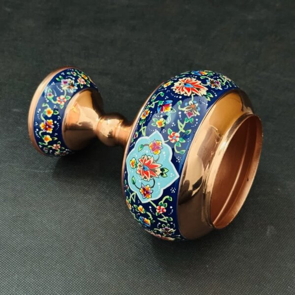 شکلات خوری مس و پرداز ارتفاع 34 با جعبه مخمل