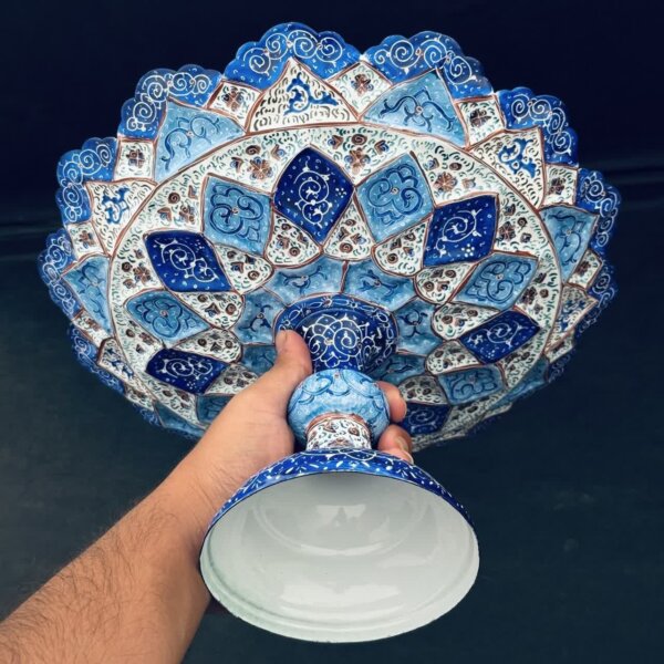 میوه خوری میناکاری 30سانتی (شیرینی خوری ، گزخوری )