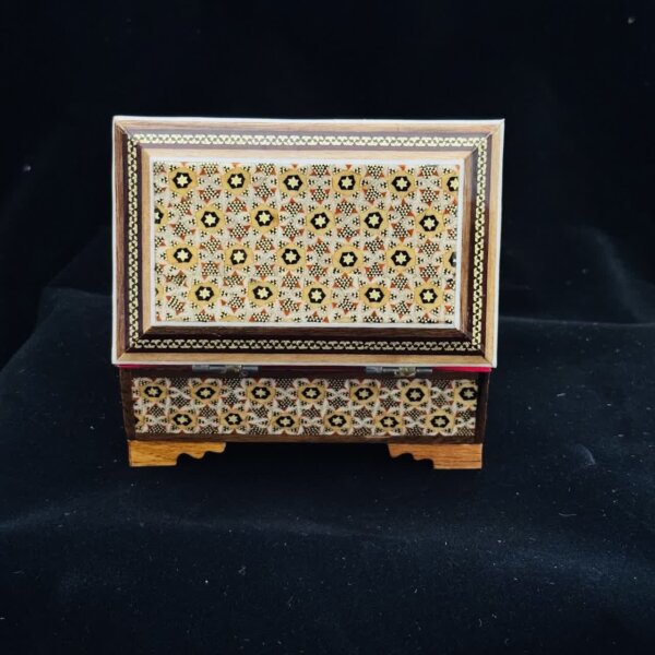 جعبه خاتم کاری چوبی مدل عطری