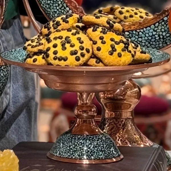 شیرینی خوری فیروزه کوبی ساده قطر 25