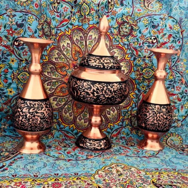 ست گلدان و شکلات خوری الماس تراش 25