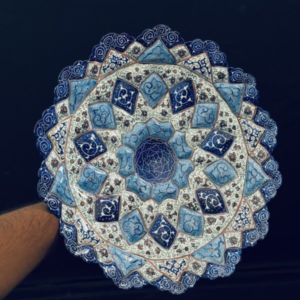 میوه خوری میناکاری 30سانتی (شیرینی خوری ، گزخوری )