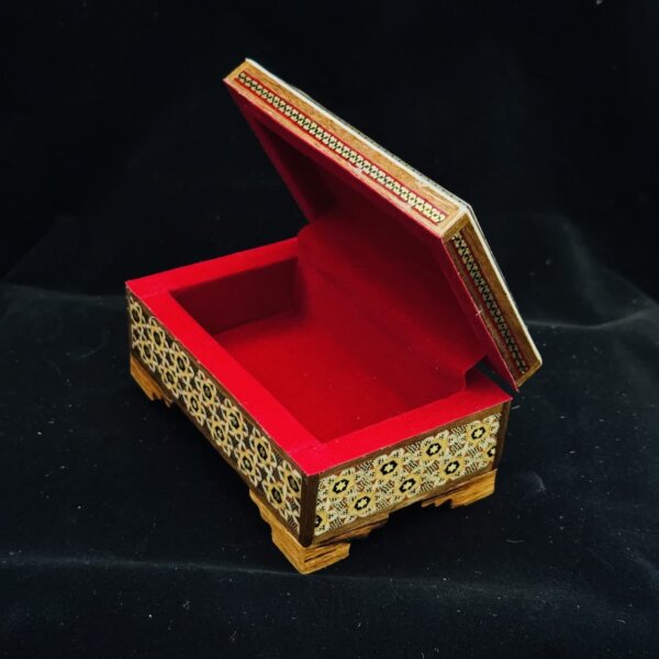 جعبه خاتم کاری چوبی مدل عطری