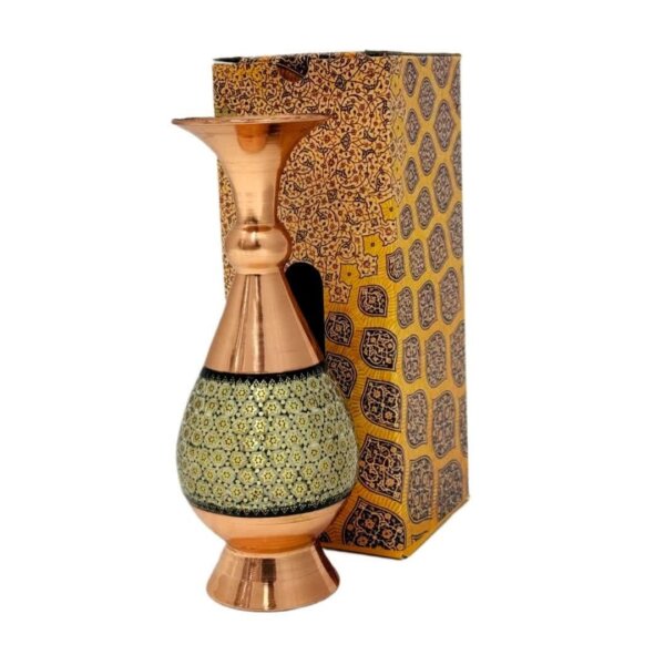 گلدان خاتم کاری سایز 20 با جعبه سنتی