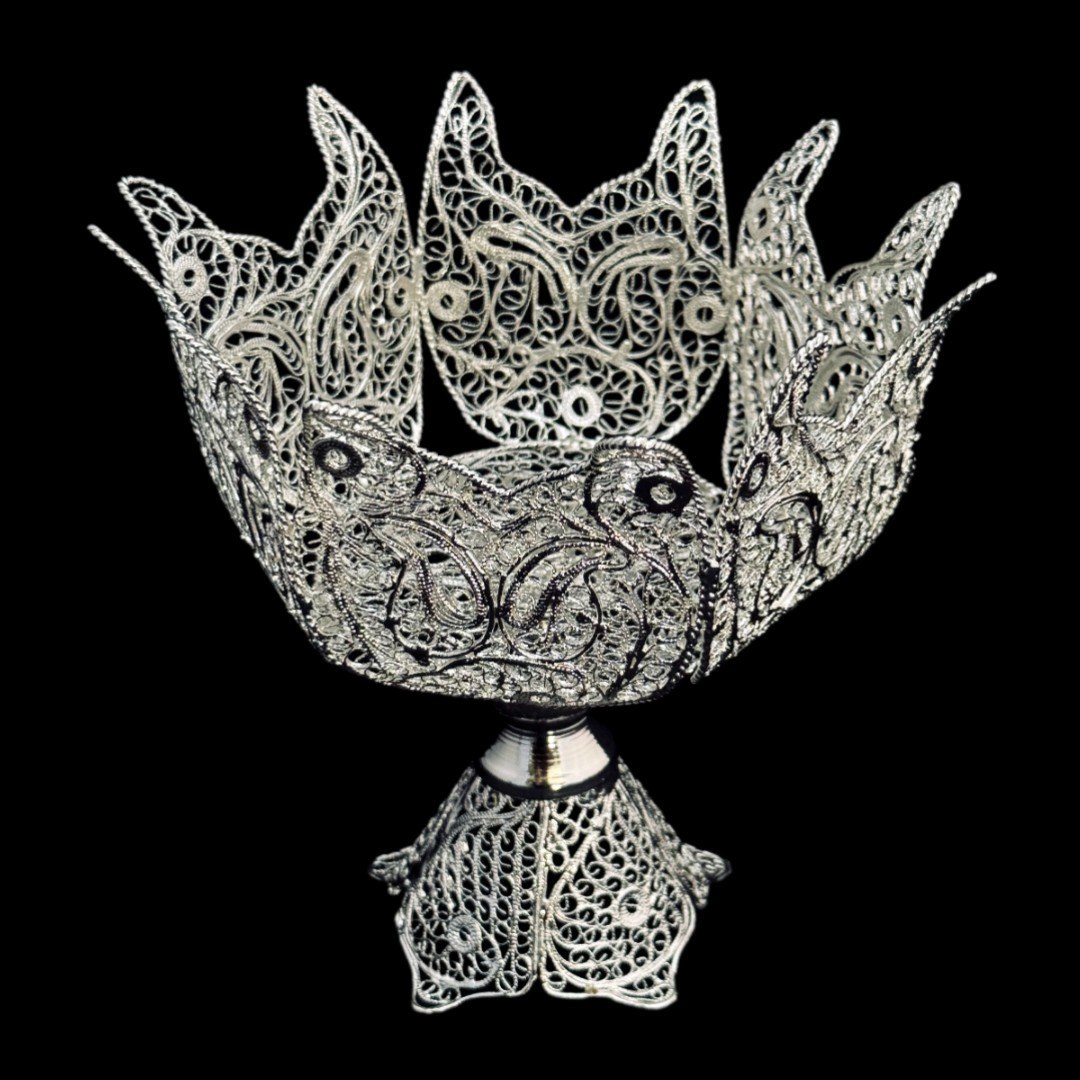 ظروف ملیله کاری کاسه اناری