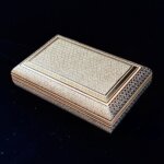 نمای بسته جعبه تمام خاتم کاری ۱۴×۲۲