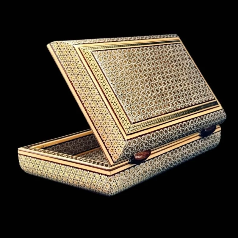 جعبه خاتم کاری مدل تمام خاتم 14در22