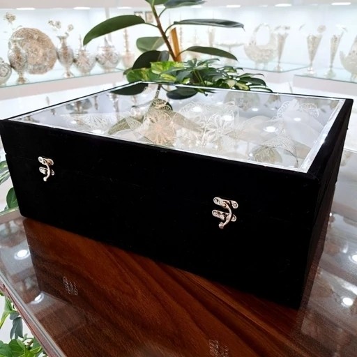 ست هدیه اداری ظروف ملیله کاری گلدان و کشکول