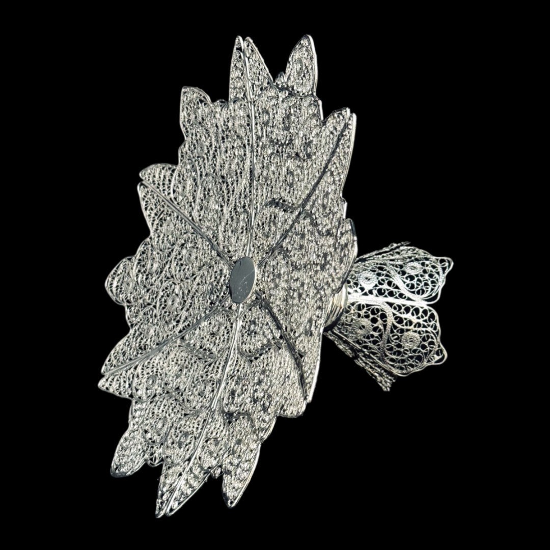 ظروف ملیله کاری شیرینی خوری خیاری سایز بزرگ