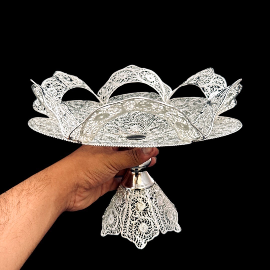 ظروف ملیله کاری شیرینی خوری لبه جدا