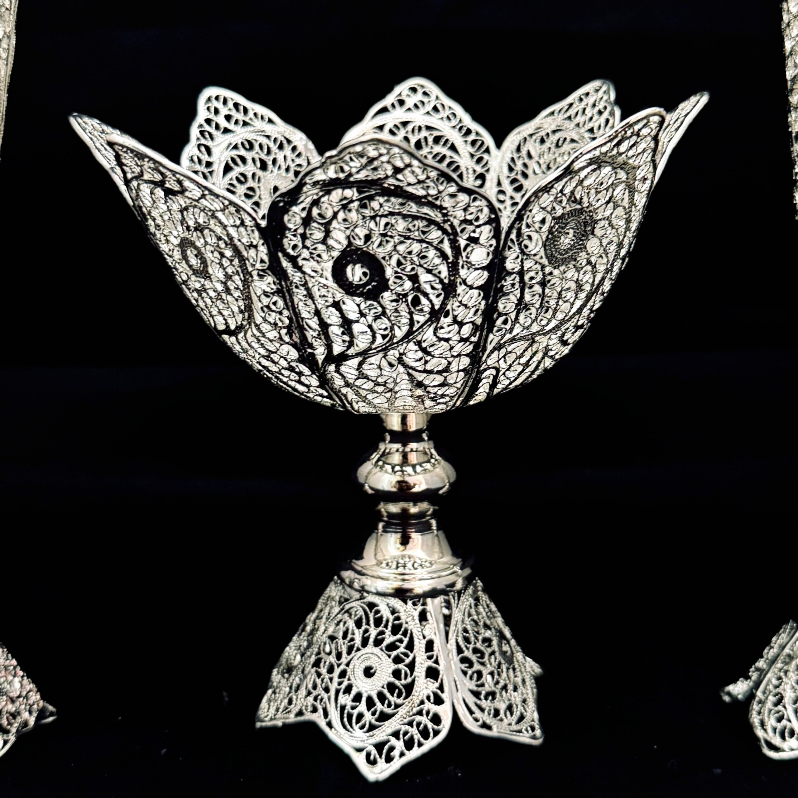 ظروف ملیله کاری کاسه شماره 1 و گلدان تنه خمری