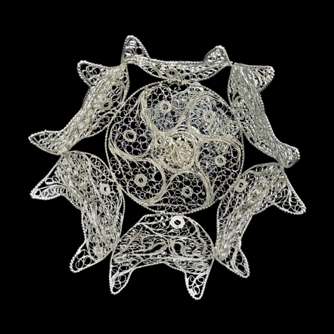 ظروف ملیله کاری کاسه اناری