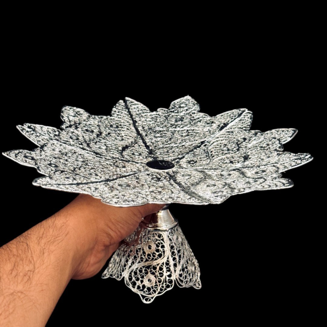 ظروف ملیله کاری شیرینی خوری خیاری سایز بزرگ