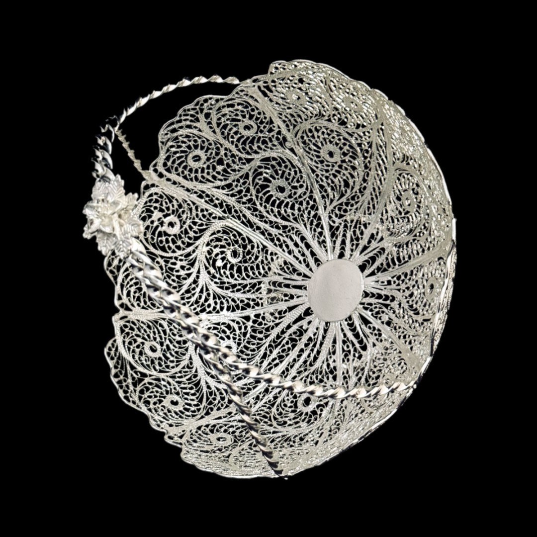 ظروف ملیله کاری سنگ آب زنبیل دار