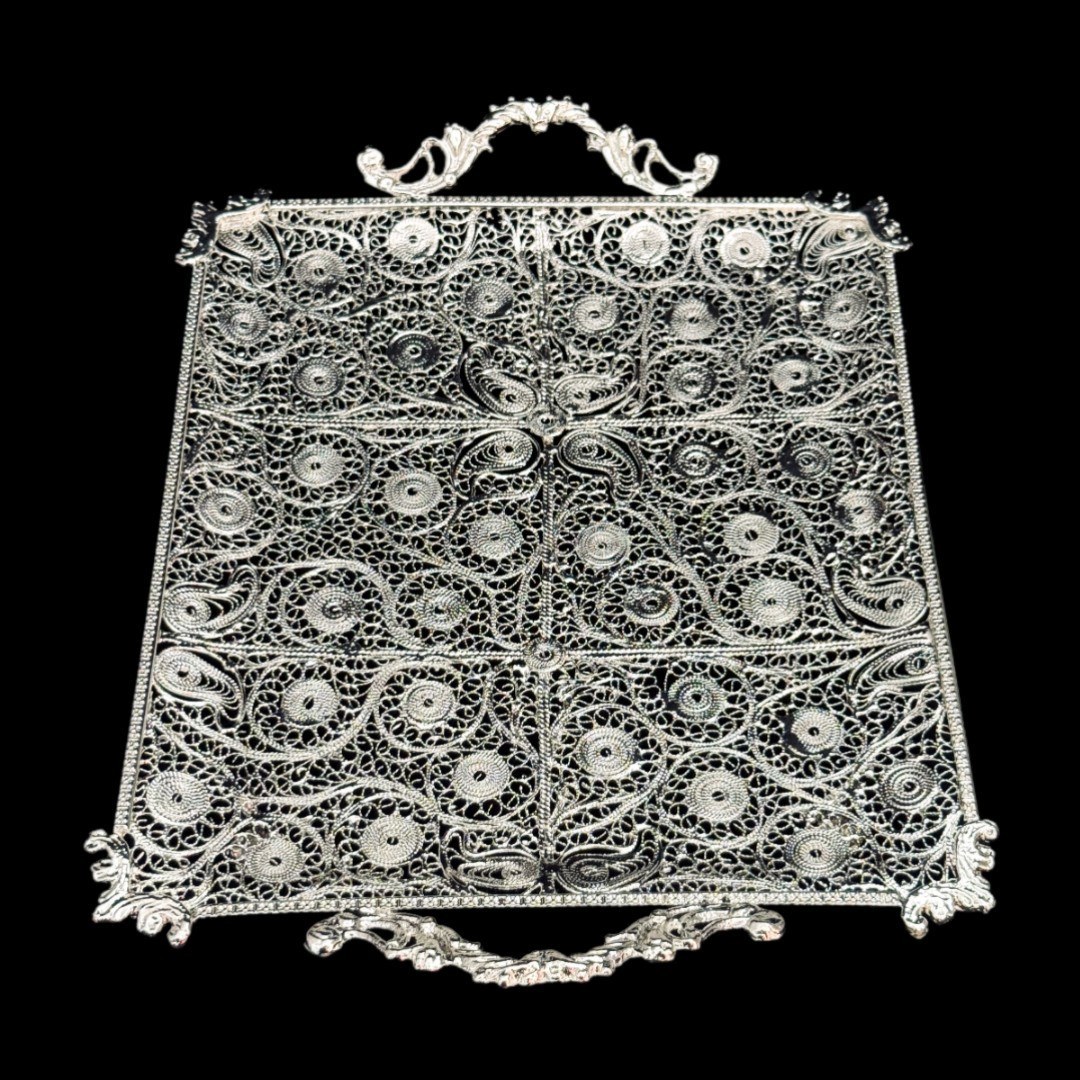 ظروف ملیله کاری سینی مستطیل