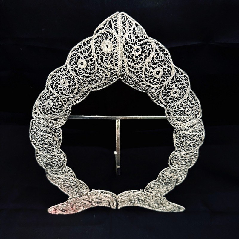 ظروف ملیله کاری قاب بیضی شماره پنج