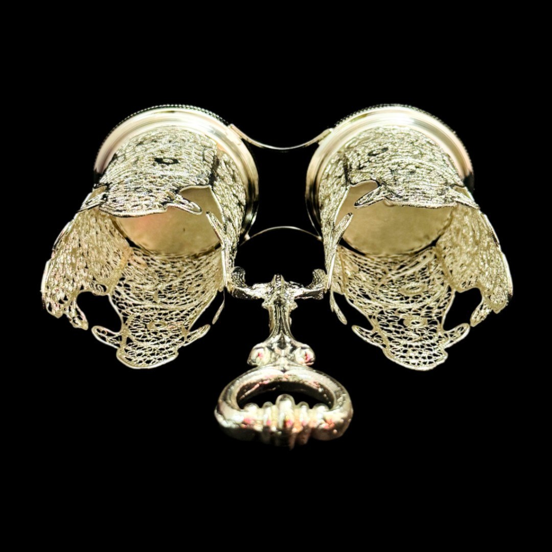 ظروف ملیله کاری جا قاشق لیوانی