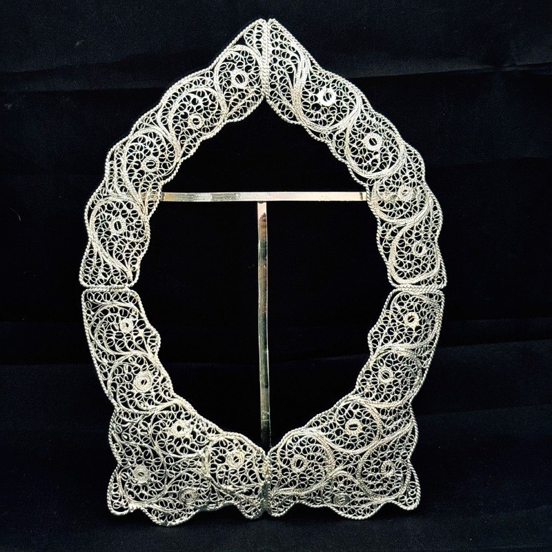 ظروف ملیله کاری قاب بیضی شماره چهار