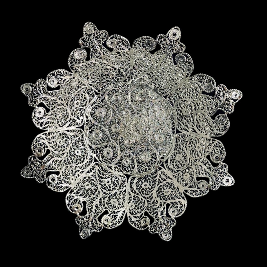 ظروف ملیله کاری شیرینی خوری سلطنتی بزرگ