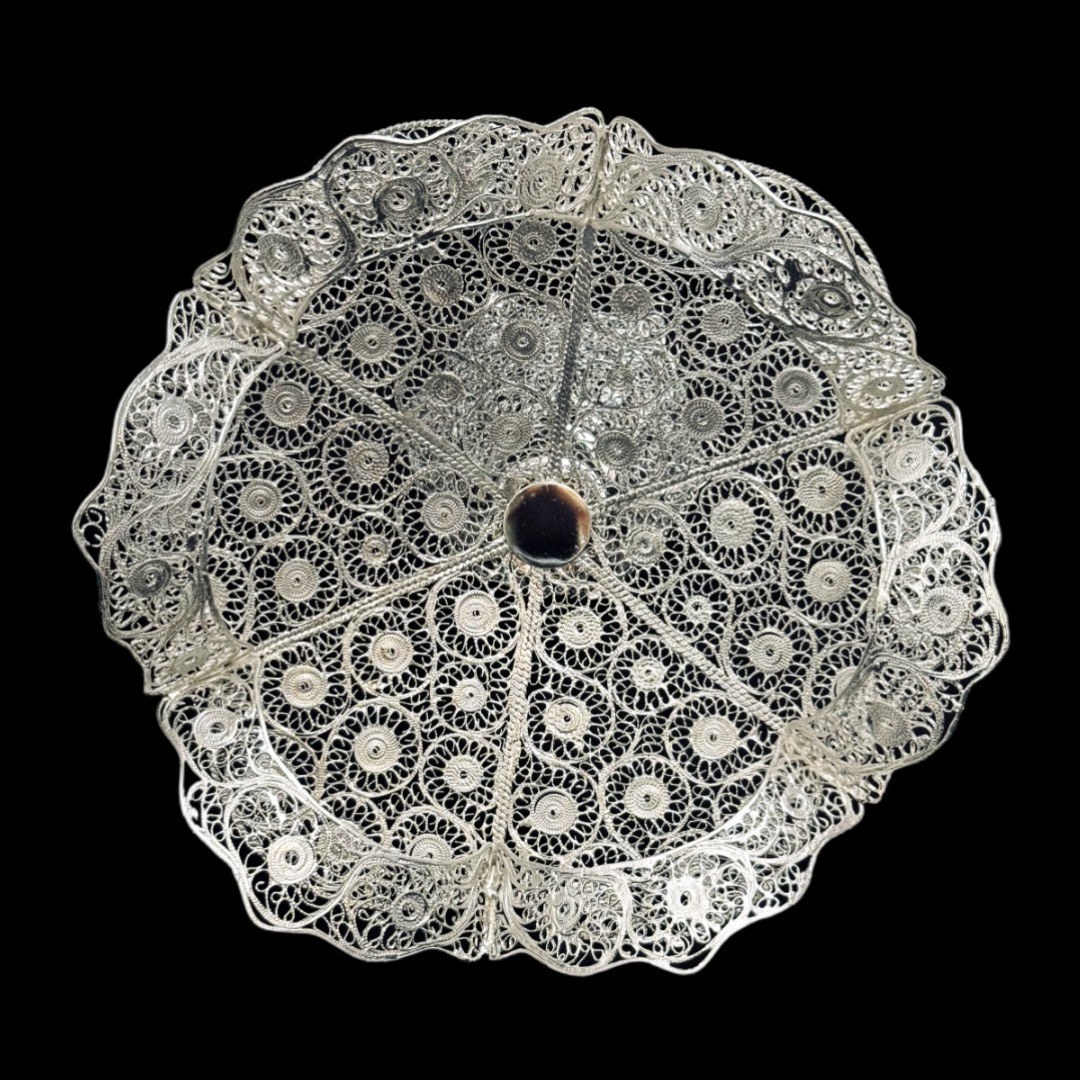 ظروف ملیله کاری شیرینی خوری لبه جدا