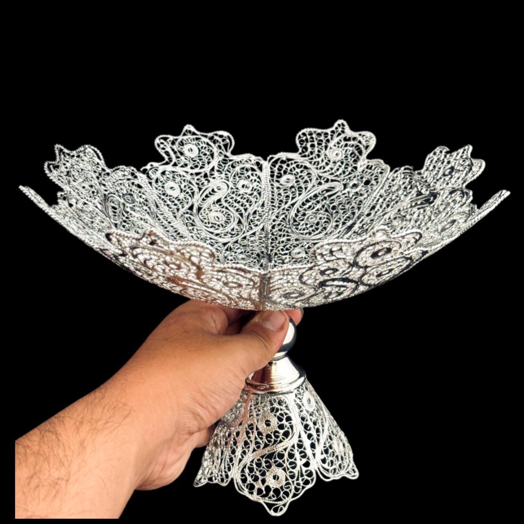 ظروف ملیله کاری شیرینی خوری کنگره