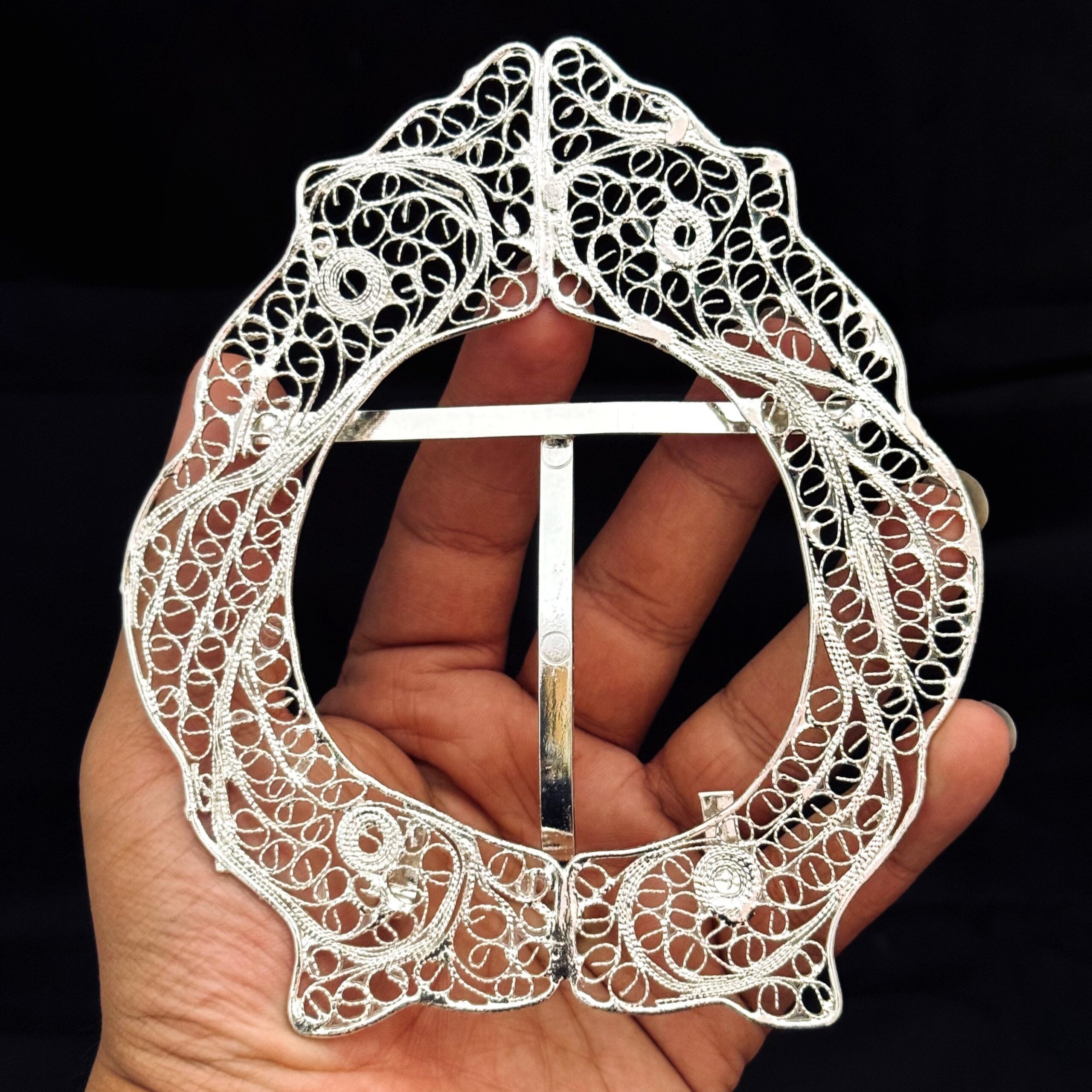 ظروف ملیله کاری قاب بیضی شماره یک